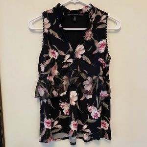 White House Black Market Button-Front Tank